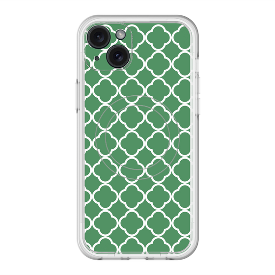 スリムプロテクションプレミアムケース with MagSafe［ Moroccan2 - Green ］