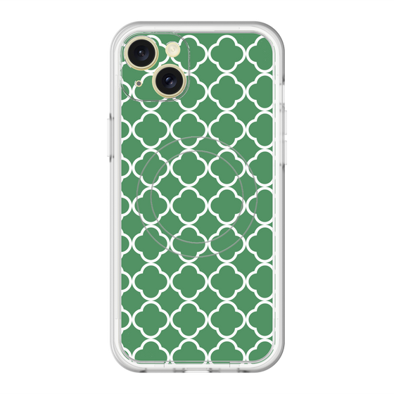 スリムプロテクションプレミアムケース with MagSafe［ Moroccan2 - Green ］