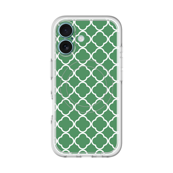 スリムプロテクションプレミアムケース with MagSafe［ Moroccan2 - Green ］