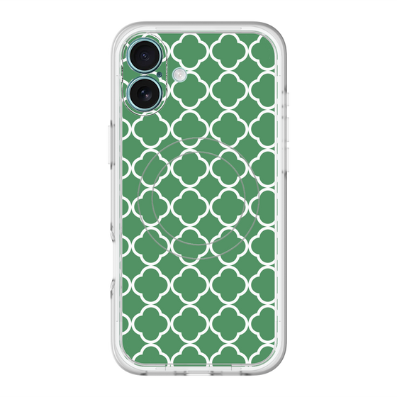 スリムプロテクションプレミアムケース with MagSafe［ Moroccan2 - Green ］