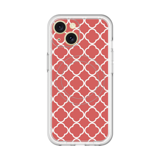 スリムプロテクションプレミアムケース with MagSafe［ Moroccan2 - Red ］