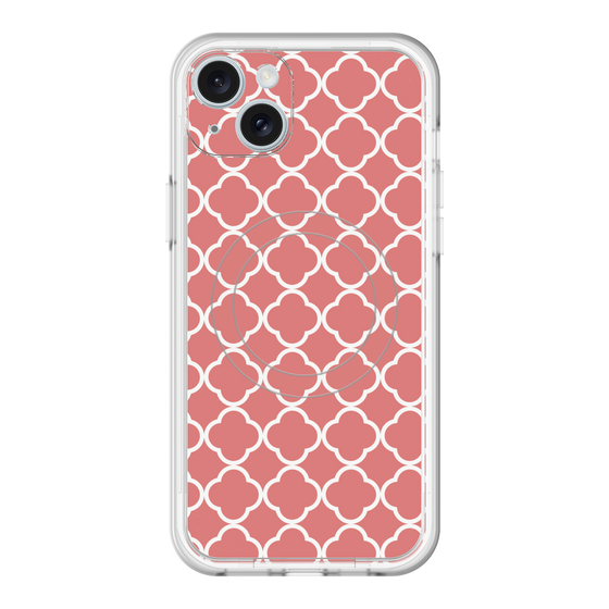 スリムプロテクションプレミアムケース with MagSafe［ Moroccan2 - Red ］