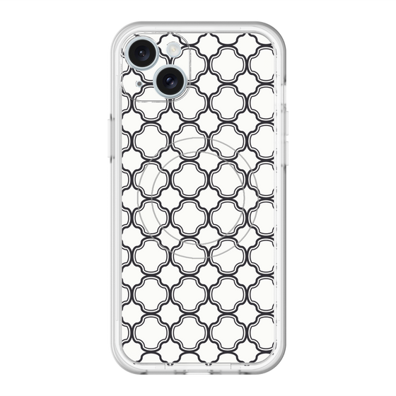 スリムプロテクションプレミアムケース with MagSafe［ Moroccan3 - Black ］