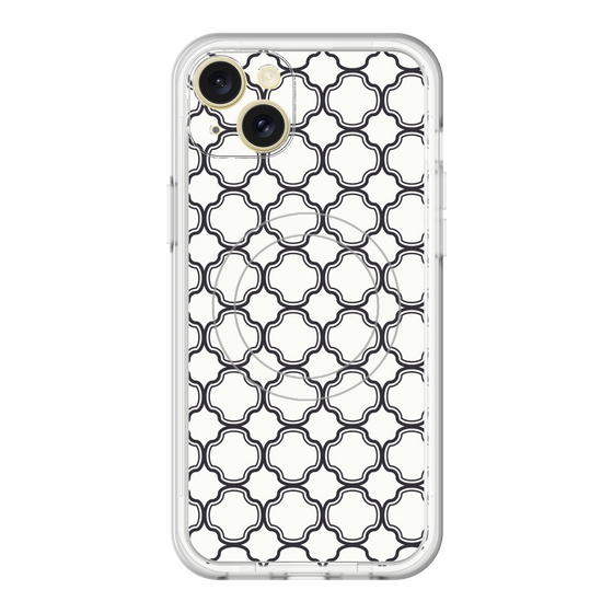 スリムプロテクションプレミアムケース with MagSafe［ Moroccan3 - Black ］