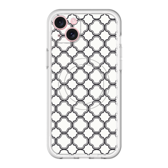 スリムプロテクションプレミアムケース with MagSafe［ Moroccan3 - Black ］