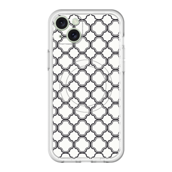 スリムプロテクションプレミアムケース with MagSafe［ Moroccan3 - Black ］
