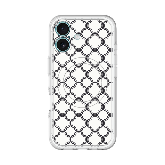 スリムプロテクションプレミアムケース with MagSafe［ Moroccan3 - Black ］