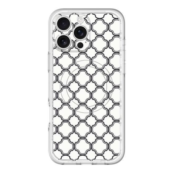 スリムプロテクションプレミアムケース with MagSafe［ Moroccan3 - Black ］
