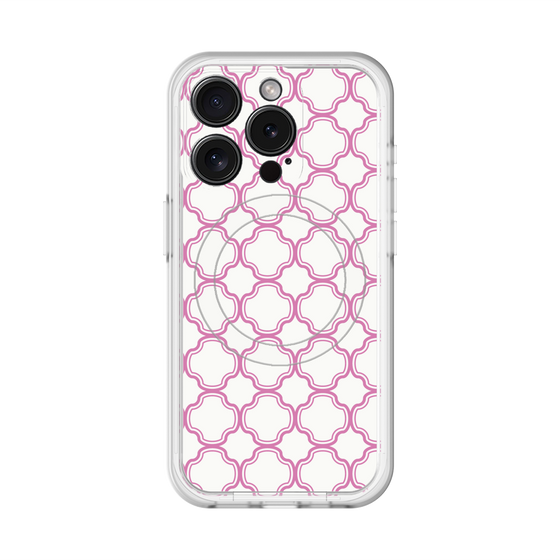 スリムプロテクションプレミアムケース with MagSafe［ Moroccan3 - Pink ］