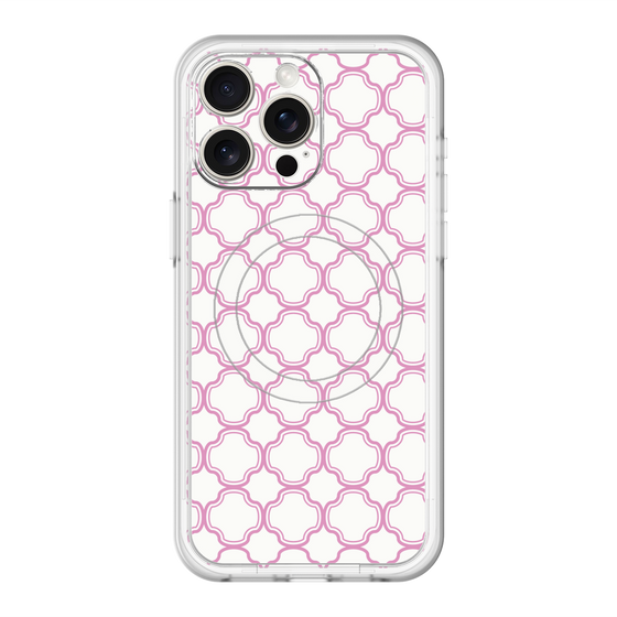 スリムプロテクションプレミアムケース with MagSafe［ Moroccan3 - Pink ］