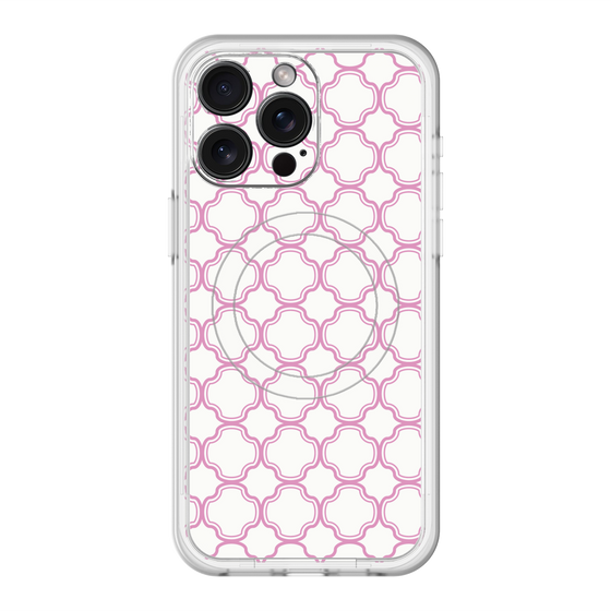 スリムプロテクションプレミアムケース with MagSafe［ Moroccan3 - Pink ］