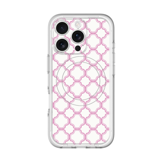 スリムプロテクションプレミアムケース with MagSafe［ Moroccan3 - Pink ］