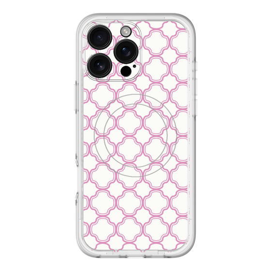 スリムプロテクションプレミアムケース with MagSafe［ Moroccan3 - Pink ］