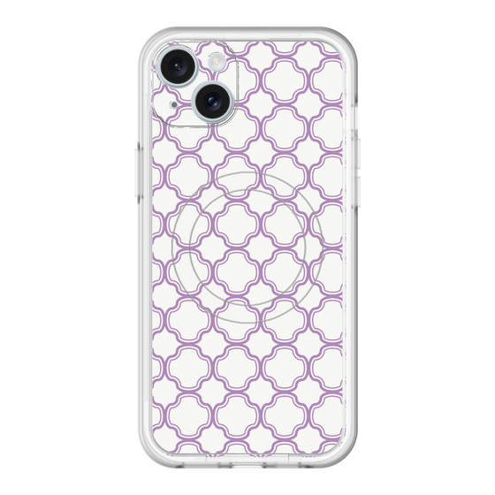 スリムプロテクションプレミアムケース with MagSafe［ Moroccan3 - Purple ］