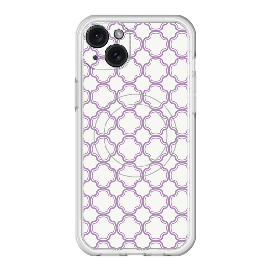 スリムプロテクションプレミアムケース with MagSafe［ Moroccan3 - Purple ］