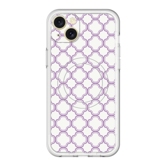 スリムプロテクションプレミアムケース with MagSafe［ Moroccan3 - Purple ］