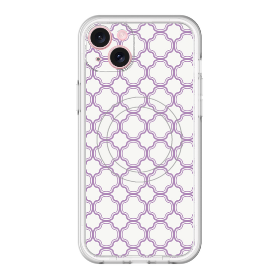 スリムプロテクションプレミアムケース with MagSafe［ Moroccan3 - Purple ］