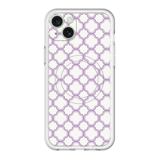 スリムプロテクションプレミアムケース with MagSafe［ Moroccan3 - Purple ］
