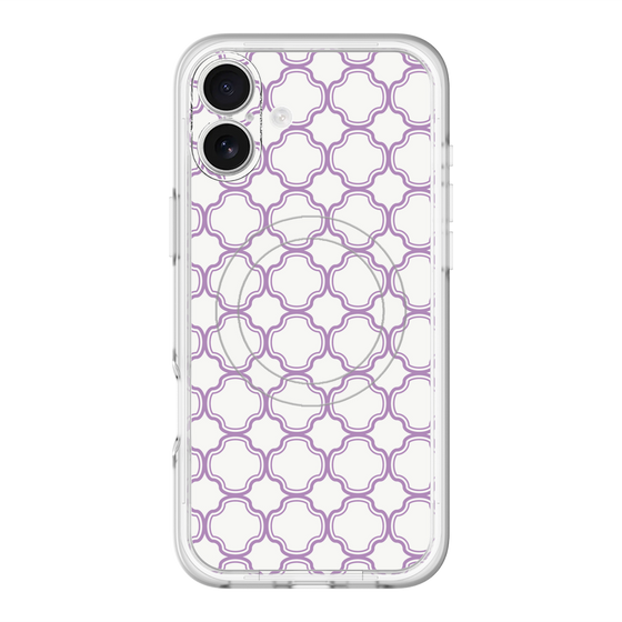 スリムプロテクションプレミアムケース with MagSafe［ Moroccan3 - Purple ］