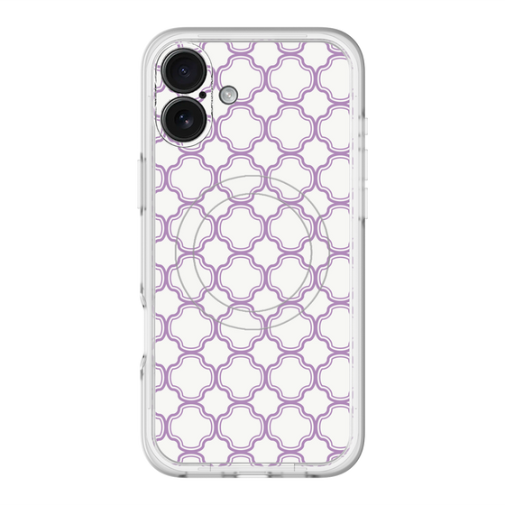 スリムプロテクションプレミアムケース with MagSafe［ Moroccan3 - Purple ］