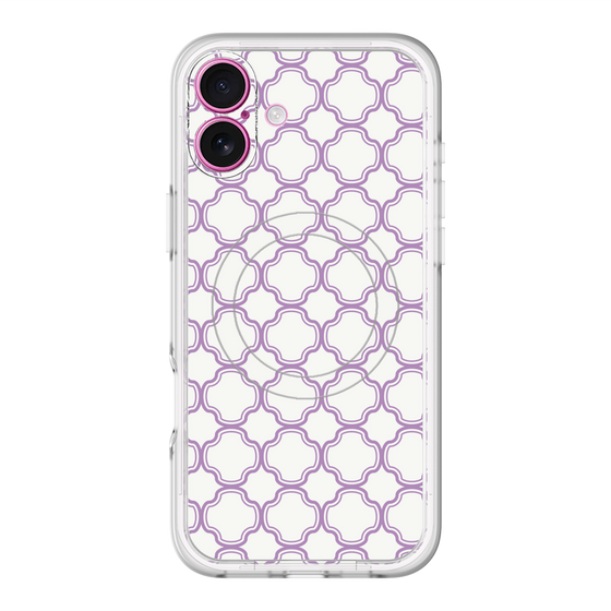 スリムプロテクションプレミアムケース with MagSafe［ Moroccan3 - Purple ］