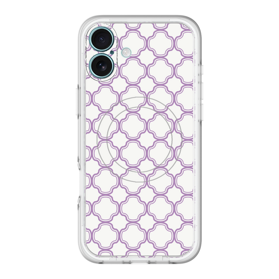 スリムプロテクションプレミアムケース with MagSafe［ Moroccan3 - Purple ］