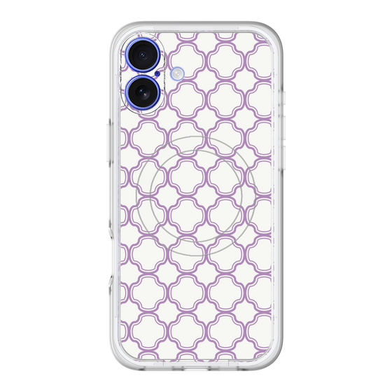 スリムプロテクションプレミアムケース with MagSafe［ Moroccan3 - Purple ］