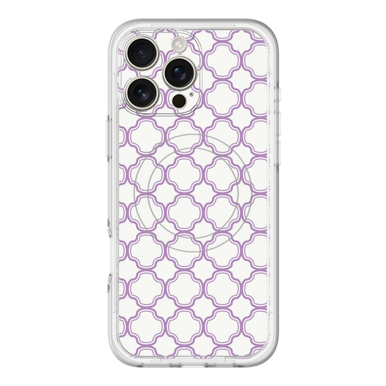 スリムプロテクションプレミアムケース with MagSafe［ Moroccan3 - Purple ］