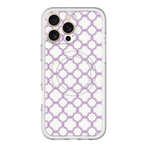 スリムプロテクションプレミアムケース with MagSafe［ Moroccan3 - Purple ］