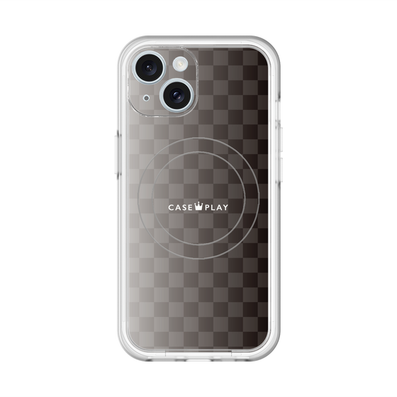 スリムプロテクションプレミアムケース with MagSafe［ CASEPLAY Check - Black ］