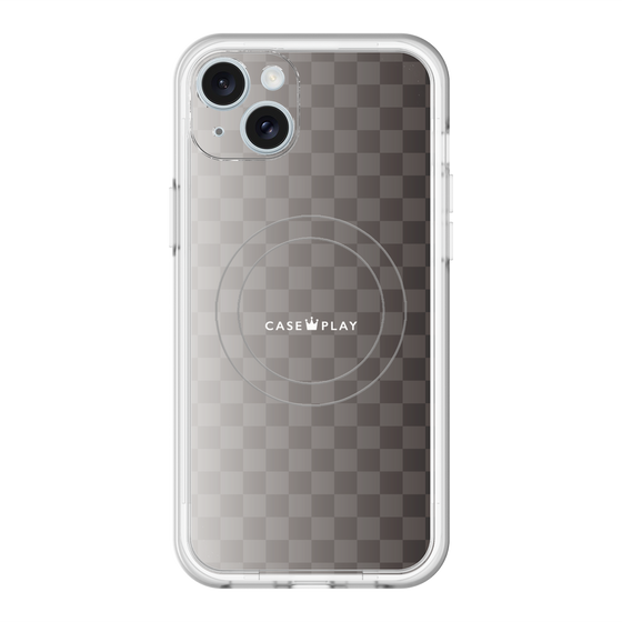 スリムプロテクションプレミアムケース with MagSafe［ CASEPLAY Check - Black ］
