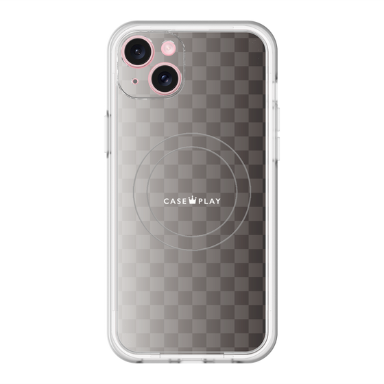スリムプロテクションプレミアムケース with MagSafe［ CASEPLAY Check - Black ］