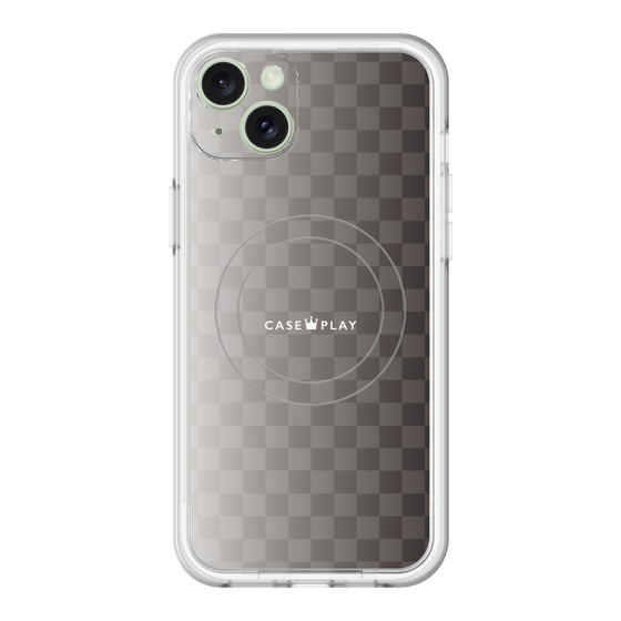 スリムプロテクションプレミアムケース with MagSafe［ CASEPLAY Check - Black ］