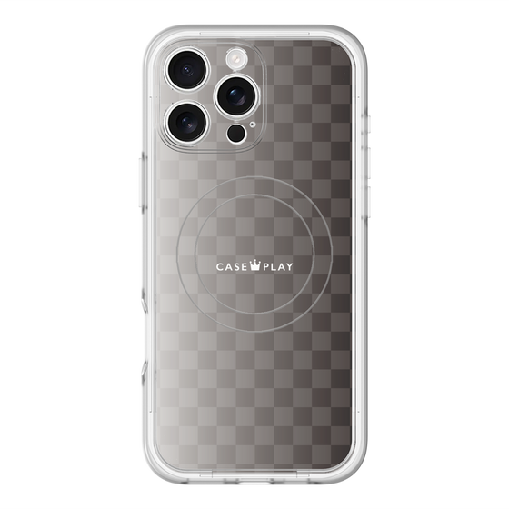 スリムプロテクションプレミアムケース with MagSafe［ CASEPLAY Check - Black ］