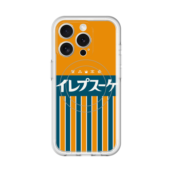 スリムプロテクションプレミアムケース with MagSafe［ CASEPLAY Retro - Orange ］