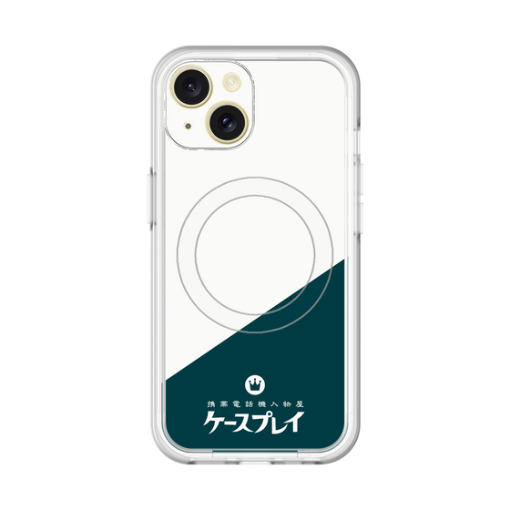 スリムプロテクションプレミアムケース with MagSafe［ CASEPLAY Retro - Green ］