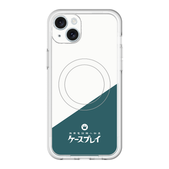 スリムプロテクションプレミアムケース with MagSafe［ CASEPLAY Retro - Green ］