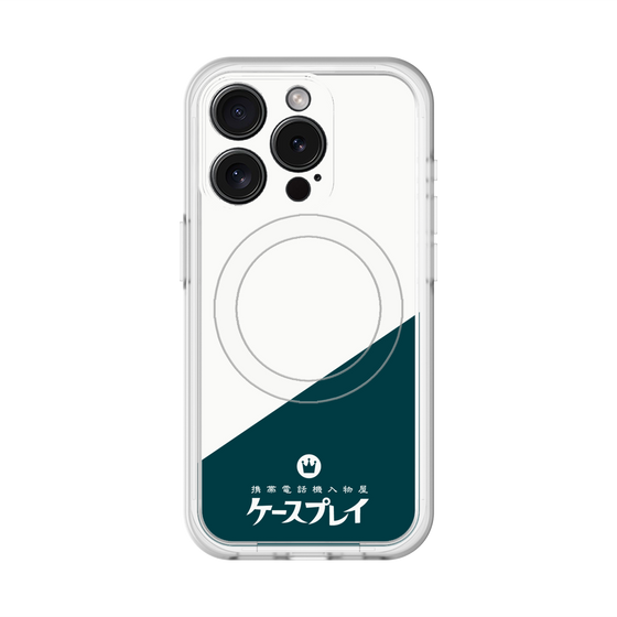 スリムプロテクションプレミアムケース with MagSafe［ CASEPLAY Retro - Green ］