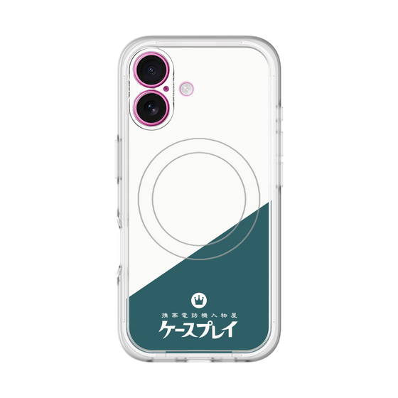 スリムプロテクションプレミアムケース with MagSafe［ CASEPLAY Retro - Green ］