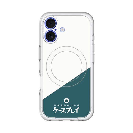 スリムプロテクションプレミアムケース with MagSafe［ CASEPLAY Retro - Green ］
