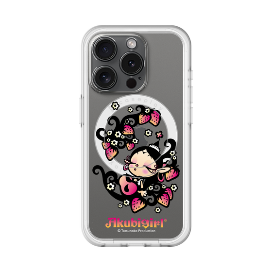 スリムプロテクションプレミアムケース with MagSafe［ アクビガール - ストロベリー ］