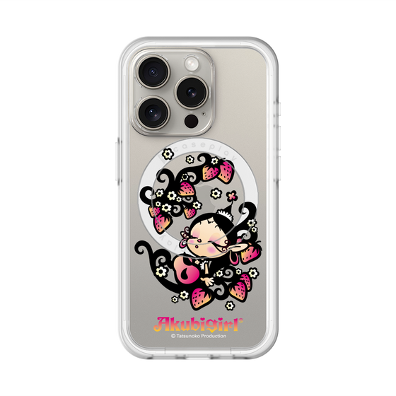 スリムプロテクションプレミアムケース with MagSafe［ アクビガール - ストロベリー ］