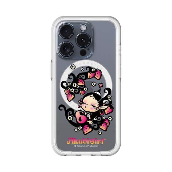 スリムプロテクションプレミアムケース with MagSafe［ アクビガール - ストロベリー ］