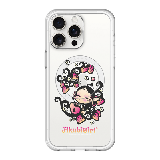 スリムプロテクションプレミアムケース with MagSafe［ アクビガール - ストロベリー ］