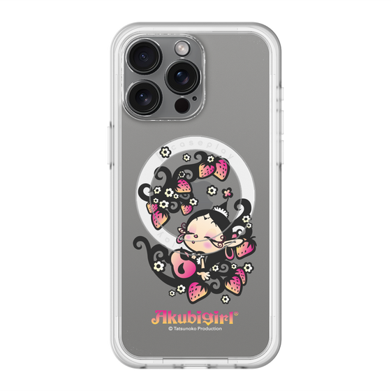 スリムプロテクションプレミアムケース with MagSafe［ アクビガール - ストロベリー ］