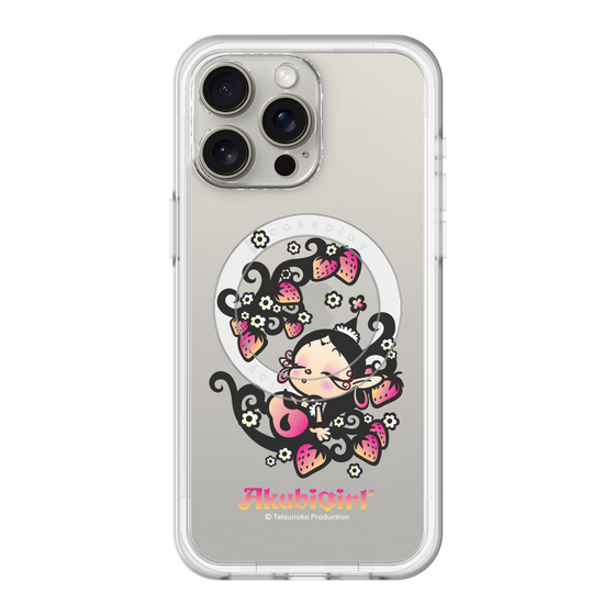 スリムプロテクションプレミアムケース with MagSafe［ アクビガール - ストロベリー ］