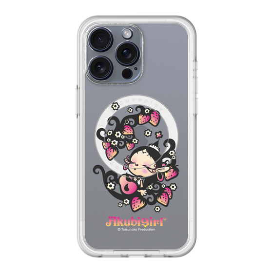 スリムプロテクションプレミアムケース with MagSafe［ アクビガール - ストロベリー ］