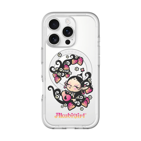 スリムプロテクションプレミアムケース with MagSafe［ アクビガール - ストロベリー ］