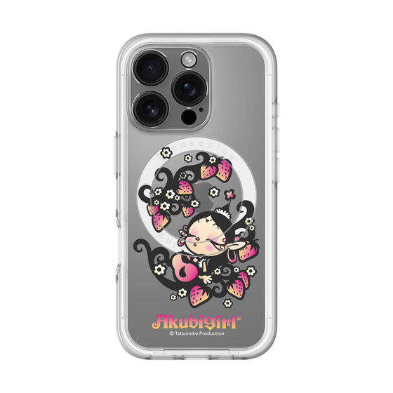 スリムプロテクションプレミアムケース with MagSafe［ アクビガール - ストロベリー ］