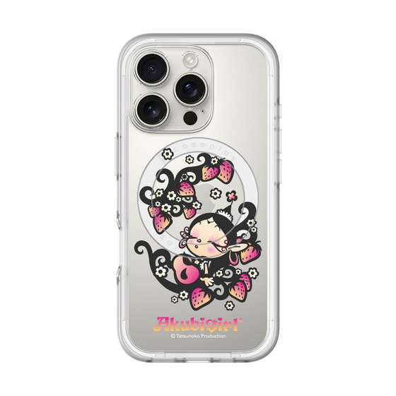 スリムプロテクションプレミアムケース with MagSafe［ アクビガール - ストロベリー ］